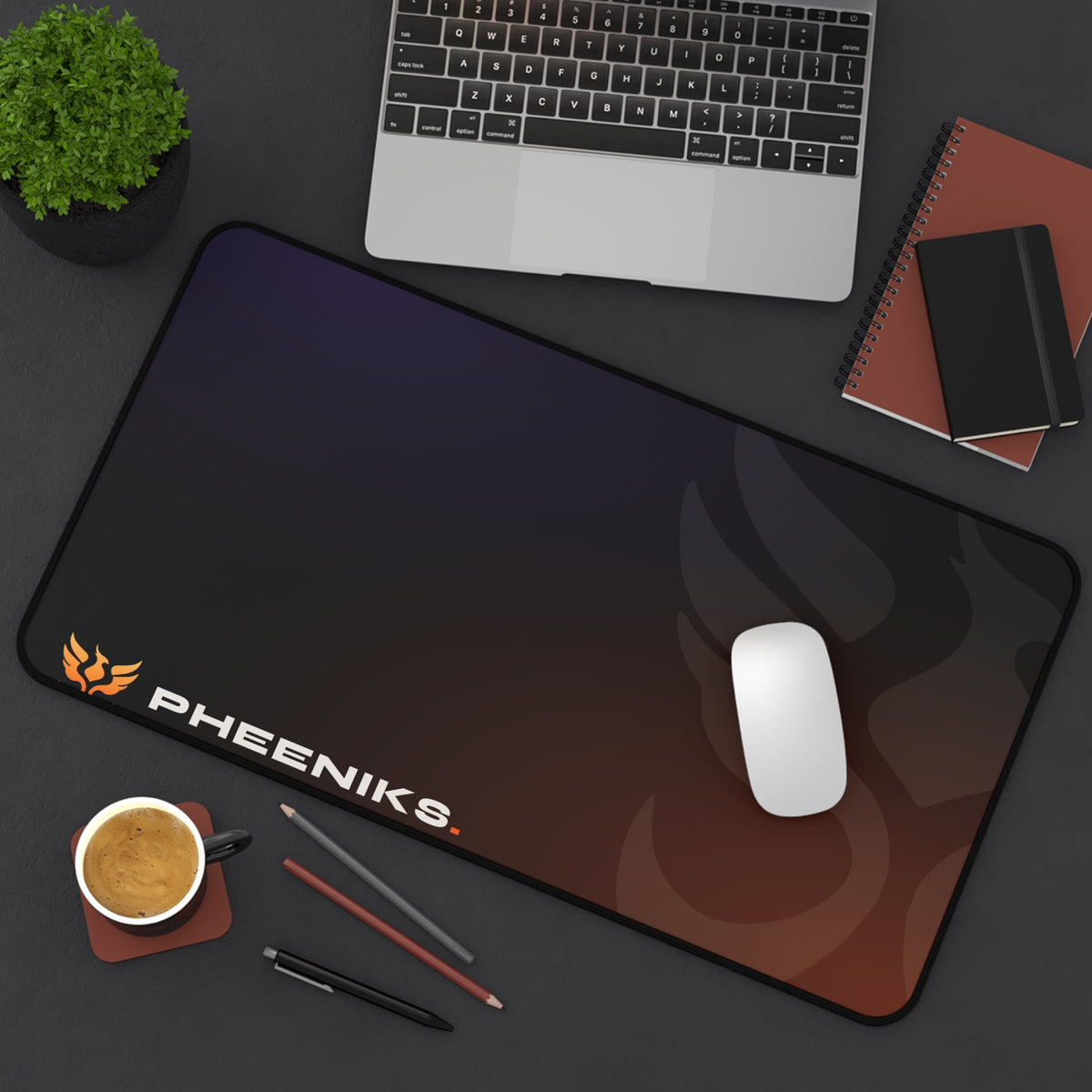 PHEENIKS Desk Mat, product mockup