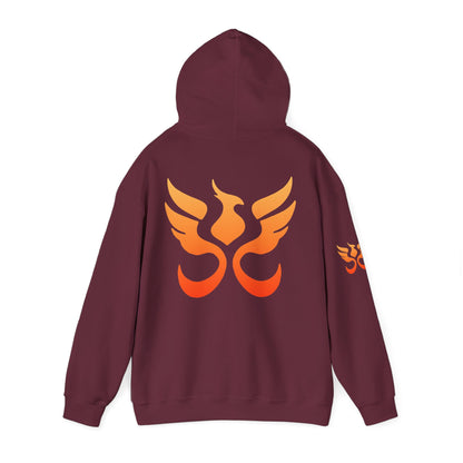 Phoenix Sigil Hoodie by PHEENIKS, product mockup