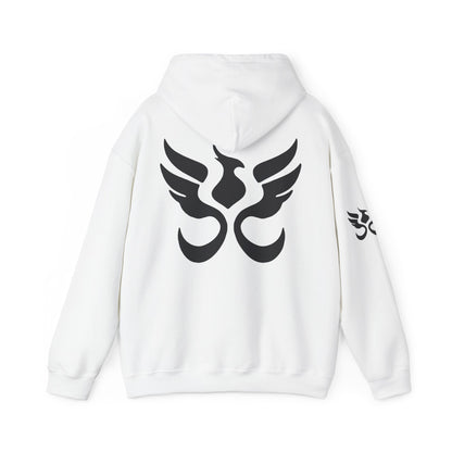 Phoenix Sigil Hoodie by PHEENIKS, back print mockup