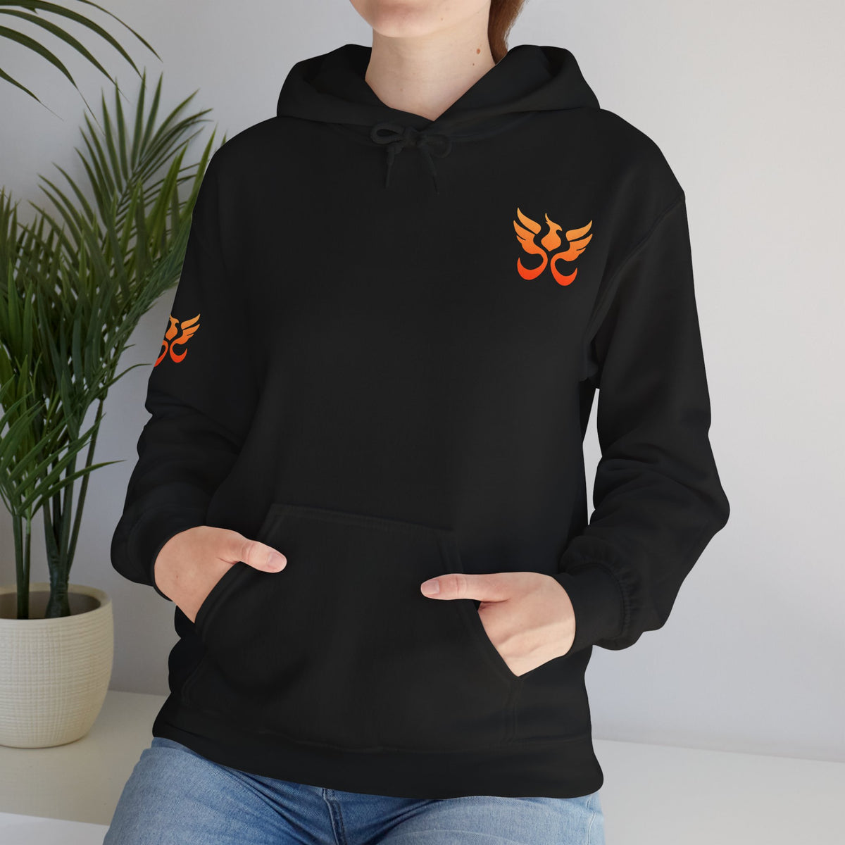 Phoenix Sigil Hoodie by PHEENIKS, product mockup