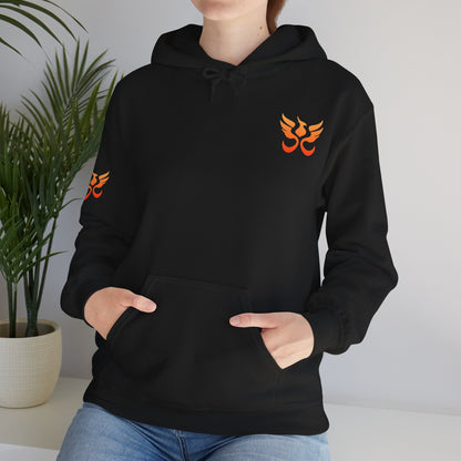 Phoenix Sigil Hoodie by PHEENIKS, product mockup