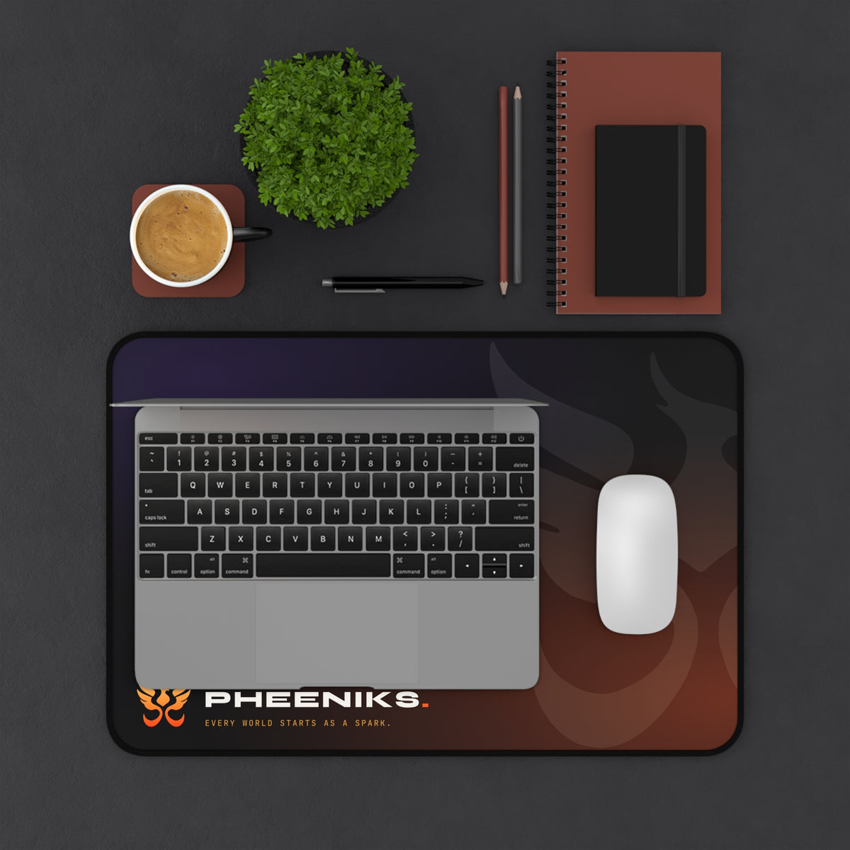 PHEENIKS Desk Mat, product mockup