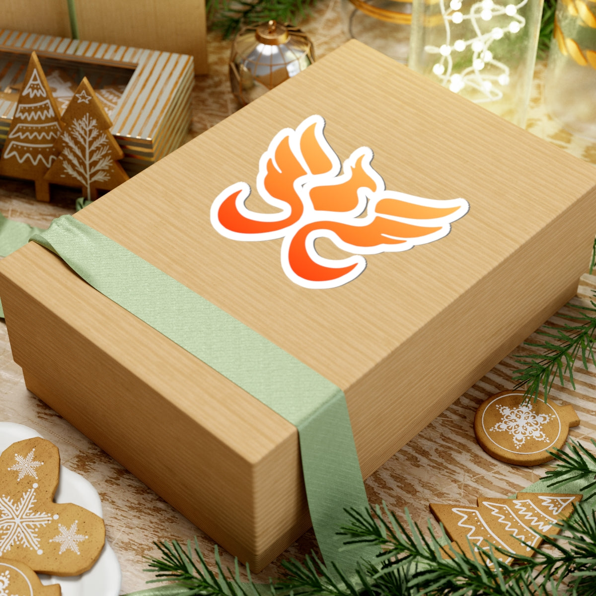 Ember Phoenix Sticker by PHEENIKS, product mockup