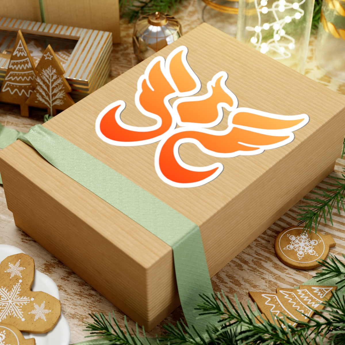 Ember Phoenix Sticker by PHEENIKS, product mockup