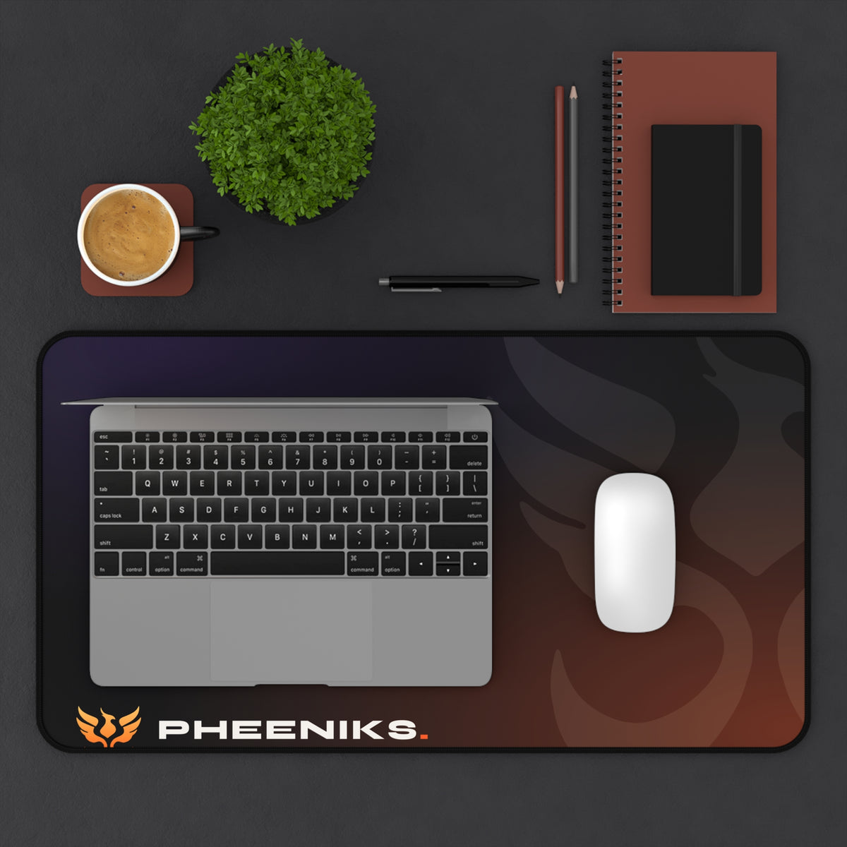 PHEENIKS Desk Mat, product mockup