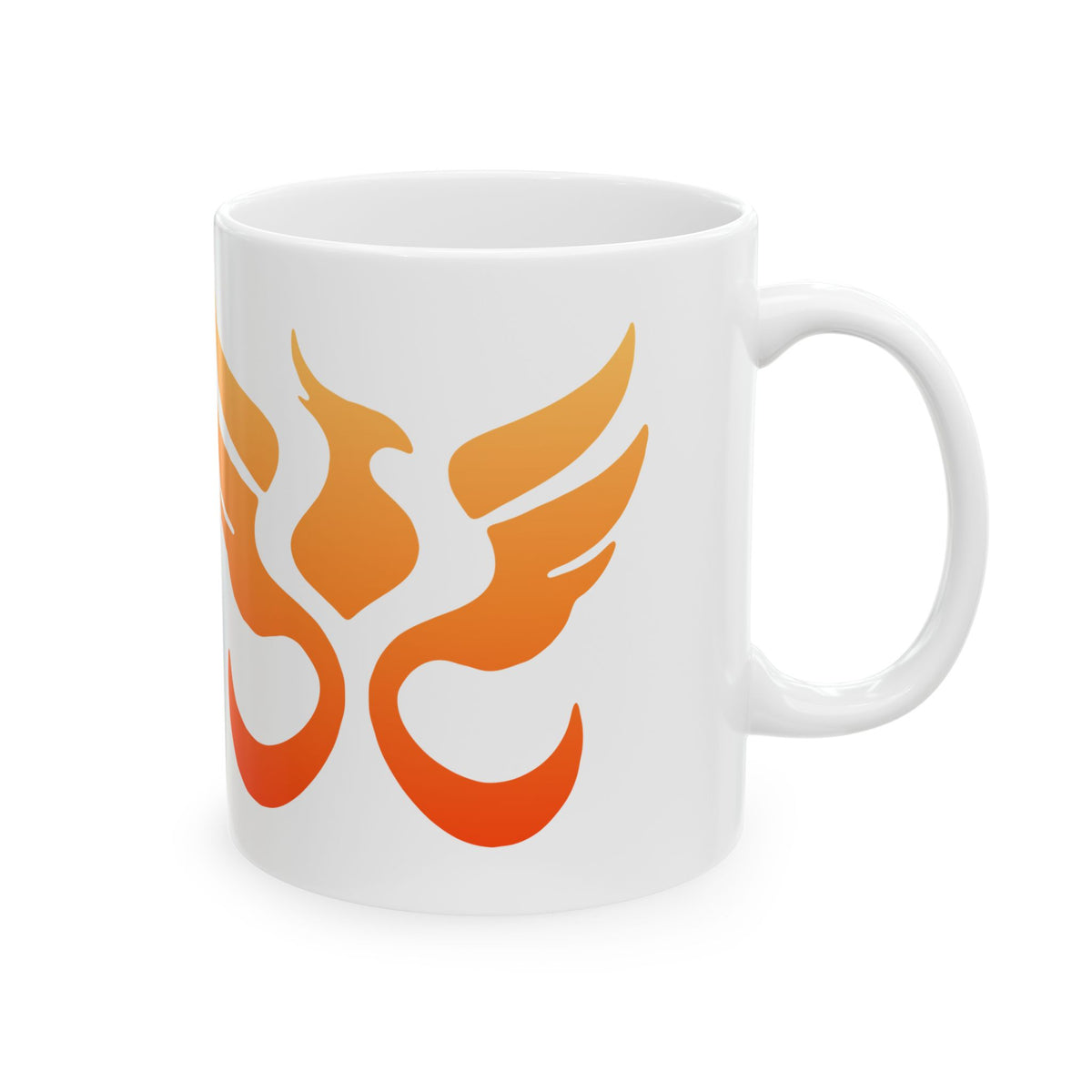 Ember Phoenix Mug by PHEENIKS, product mockup