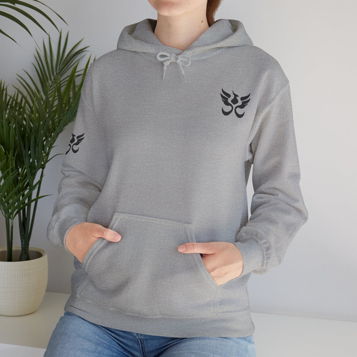 Phoenix Sigil Hoodie by PHEENIKS, product mockup