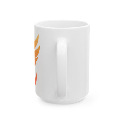 Ember Phoenix Mug by PHEENIKS, product mockup