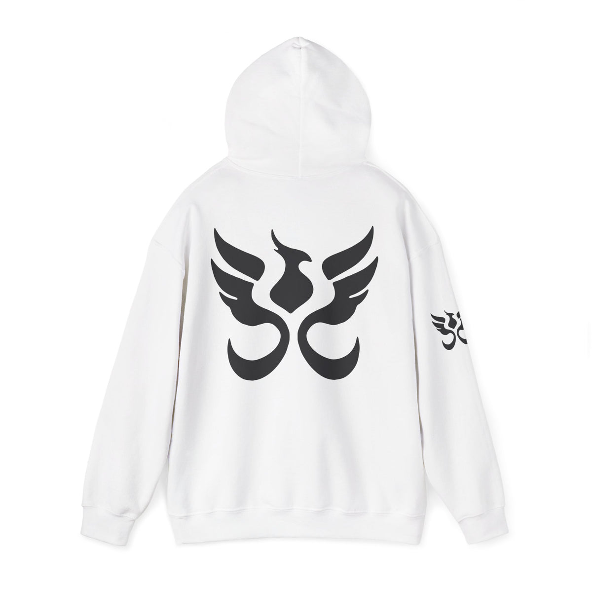 Phoenix Sigil Hoodie by PHEENIKS, back print mockup