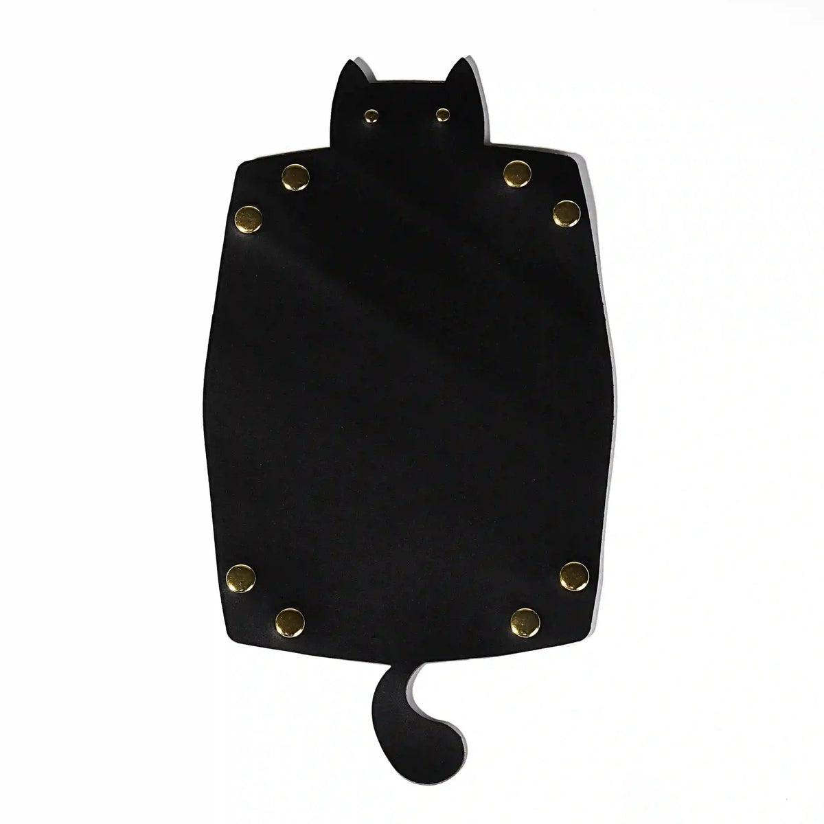 Cat-Shaped Leather Collapsible Dice Tray