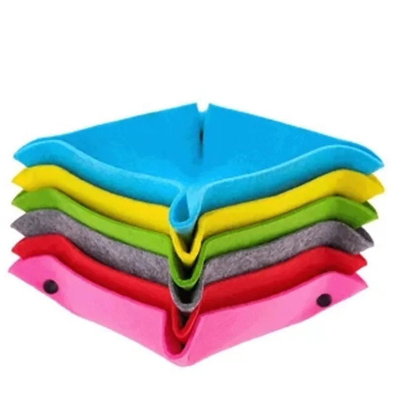 Felt Folding Square Dice Tray