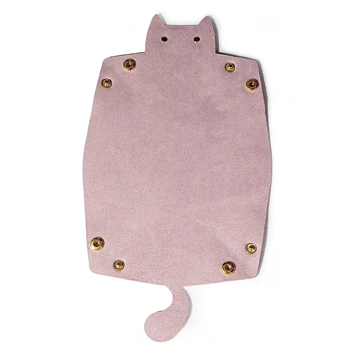 Cat-Shaped Leather Collapsible Dice Tray