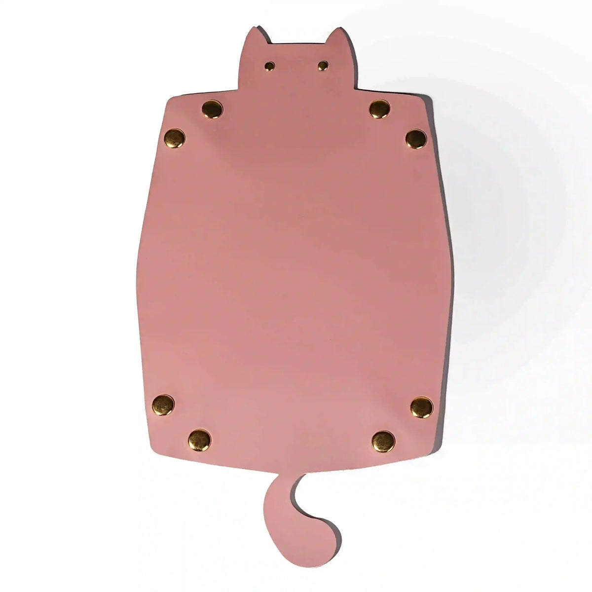 Cat-Shaped Leather Collapsible Dice Tray