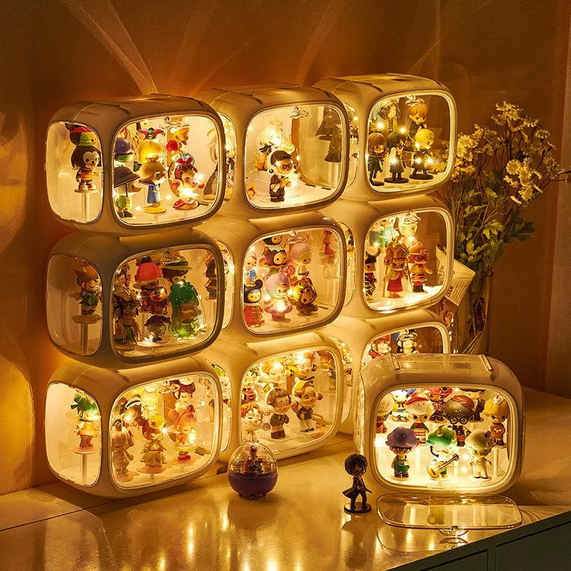 Cute Light Up House For Figures