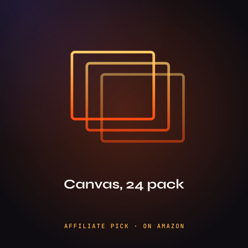 24-Pack Painting Canvas: PHEENIKS illustration (affiliate pick)