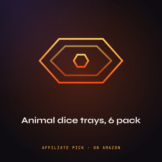 Animal Pattern Dice Trays, 6 Pack: PHEENIKS illustration (affiliate pick)