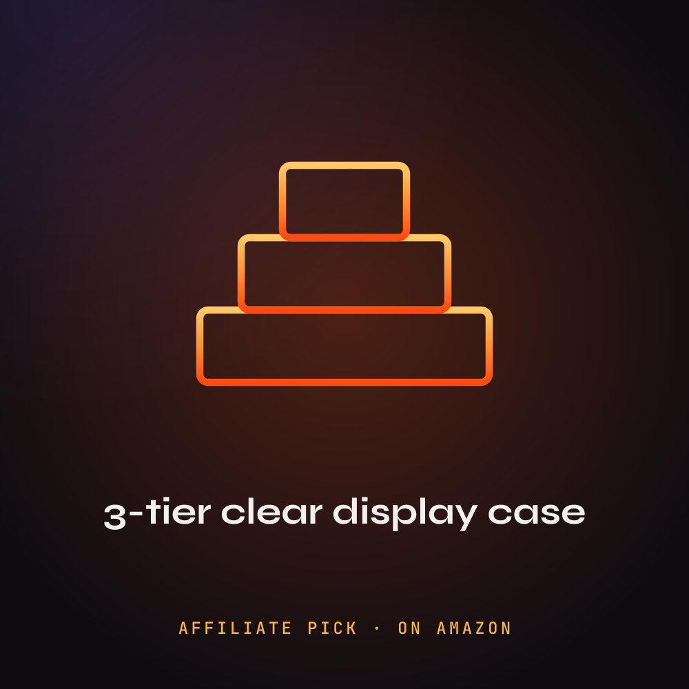 BOHOIDEE 3-Tier Clear Display Case: PHEENIKS illustration (affiliate pick)
