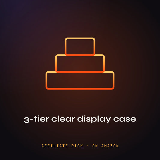 BOHOIDEE 3-Tier Clear Display Case: PHEENIKS illustration (affiliate pick)
