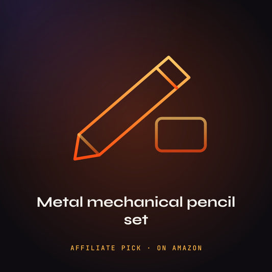 Metal Mechanical Pencil Set with Case: PHEENIKS illustration (affiliate pick)