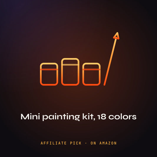 Nicpro All-in-One Miniature Painting Kit, 18 Colors: PHEENIKS illustration (affiliate pick)